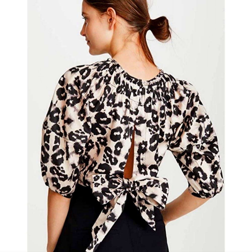 Rebecca Taylor "Kaleidoscope"  Tie back  Cropped Top
